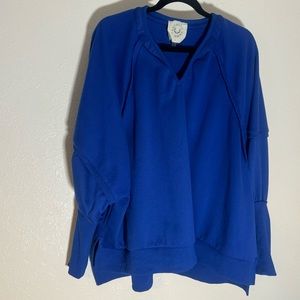 Fantastic Fawn Super Cozy Cobalt Dolman Sweater